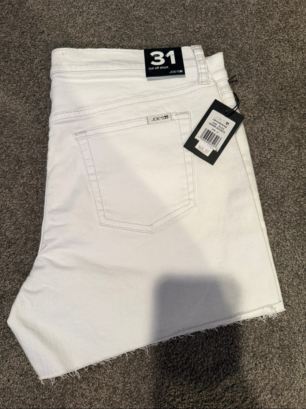 Joe's Jeans White Cut-Off Shorts